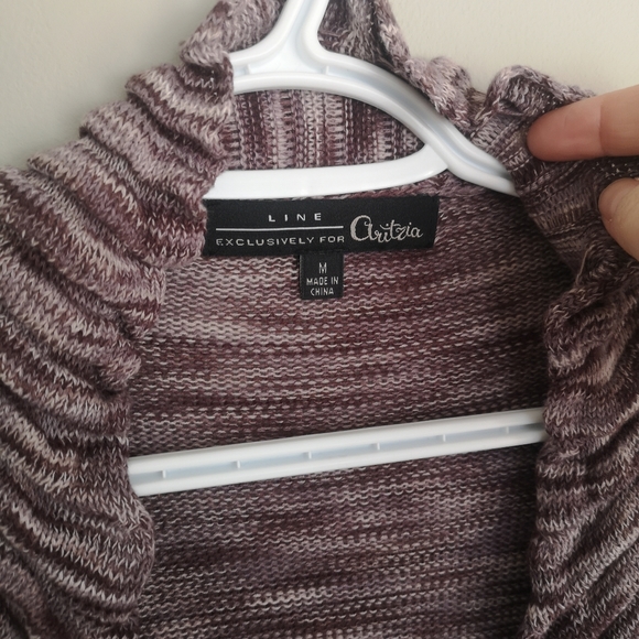 Aritzia LINE Exclusivly for Aritzia 100% Cotton Ruffled Lagenlook Open C… - Picture 6 of 13